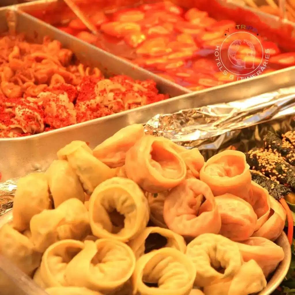Korean Dumplings Mandu at Gwangjang Market
