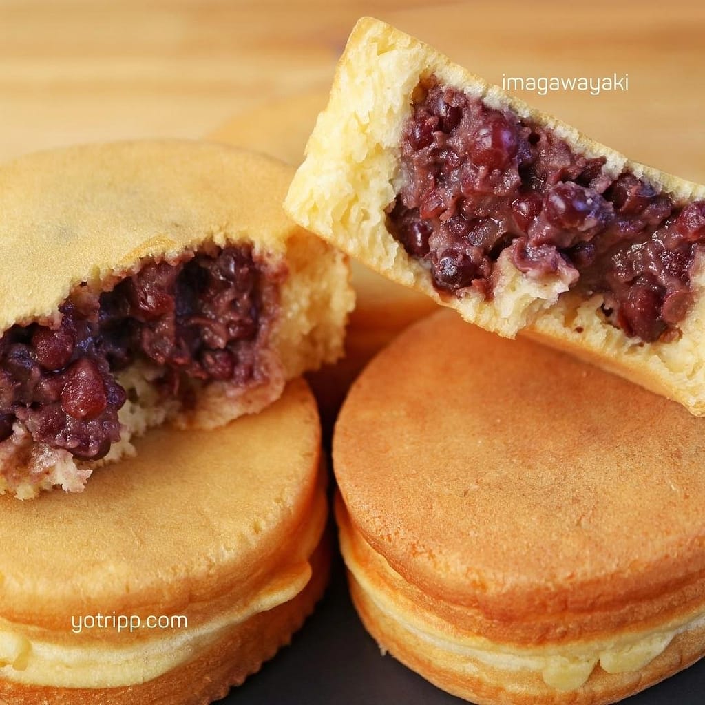 Imagawayaki pancakes packed with fluffy sweet potato