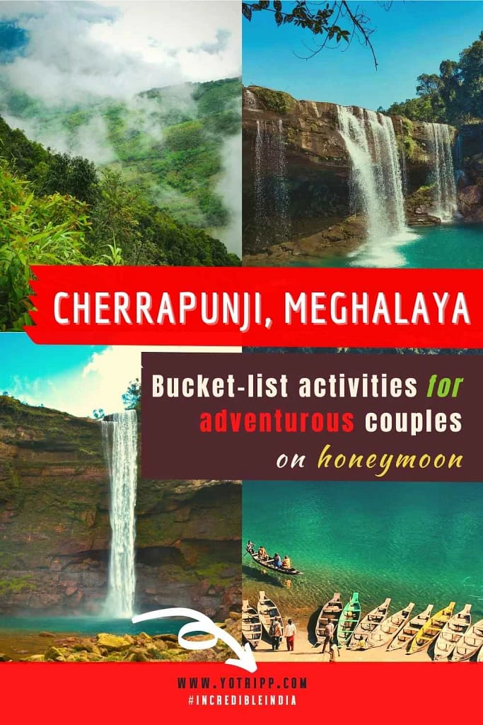 Adventure activities for Cherrapunji honeymooners